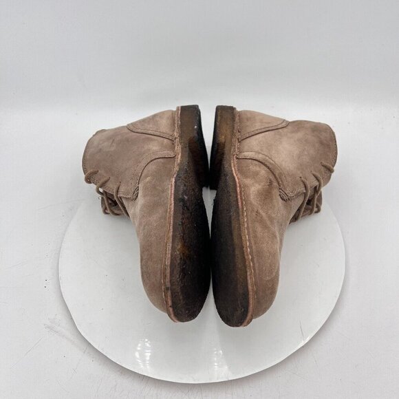 LL Bean Men Size 11 Medium Brown Tan Suede Lace Up Ankle Chukka Boot - Picture 9 of 14